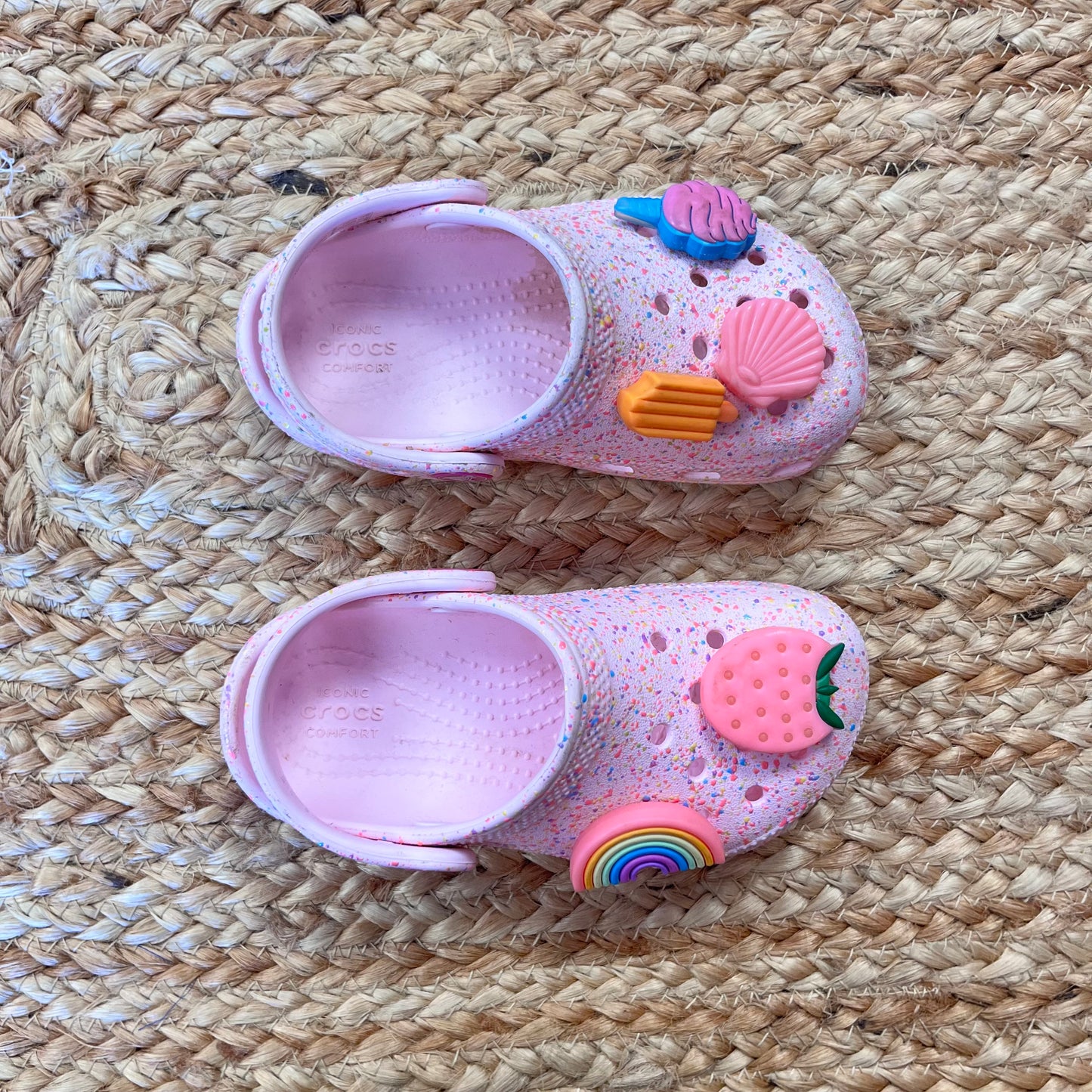 Pink & Colored Splatter 'Summer Charm' Clogs