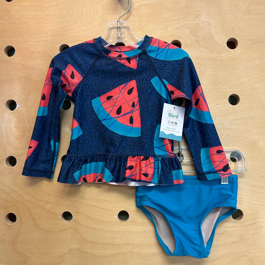 Navy/Red Watermelon Swimsuit