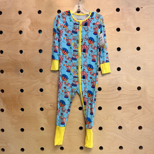 Blue Dumbo Bamboo Zip Pajamas