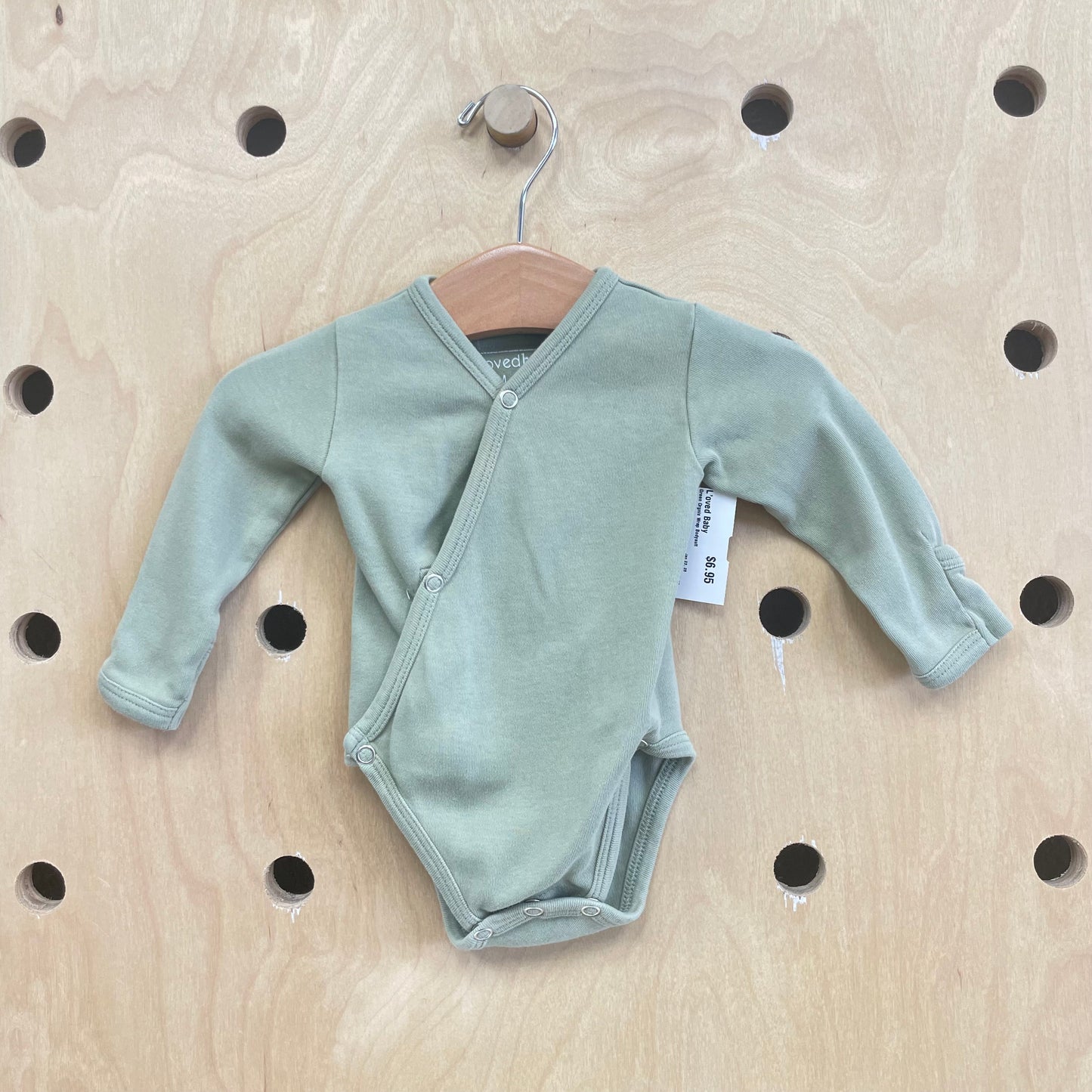 Green Orgnic Wrap Bodysuit