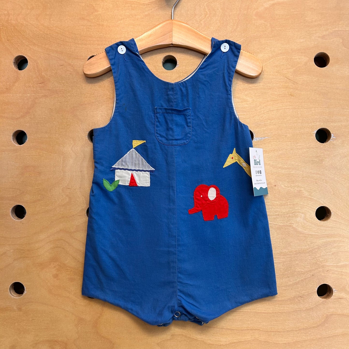 Popsicle Blue Circus Tent Romper