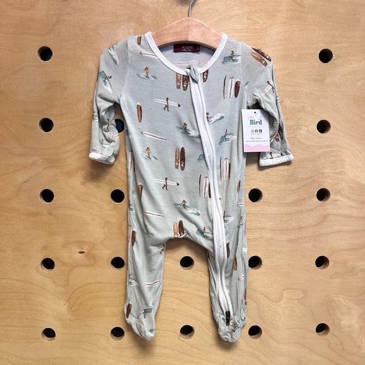 Blue Sufer/Surfboards Footies