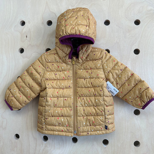 Mustard Stars Puffer Jacket