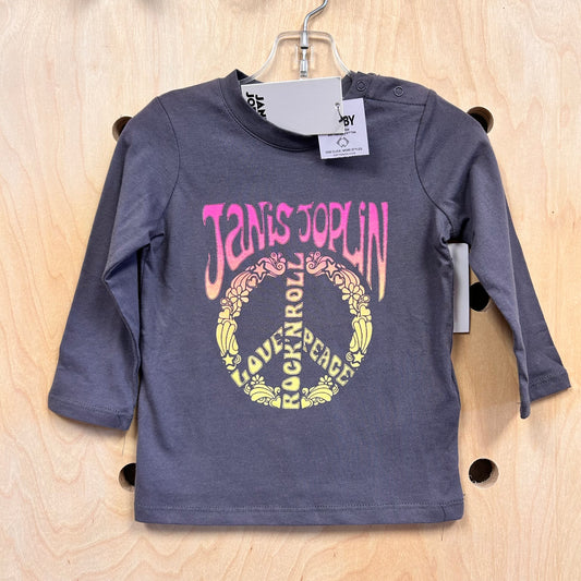 Grey Janis Joplin Tee NEW!