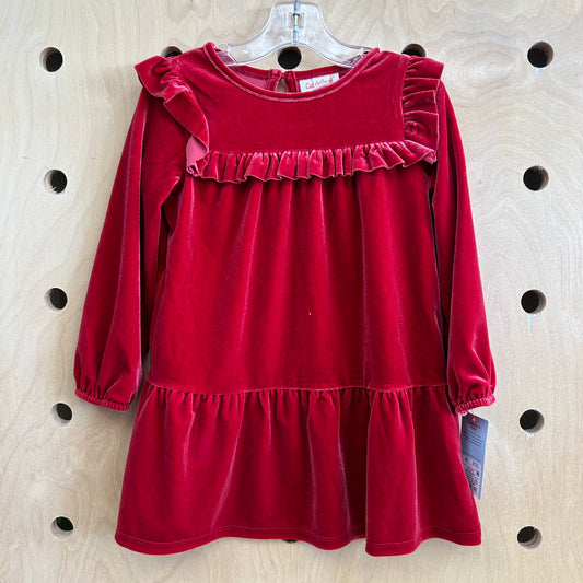 Red Velour Dress NEW!