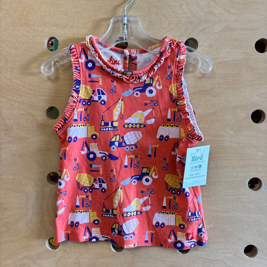 Orange Construction Vehicles Tank