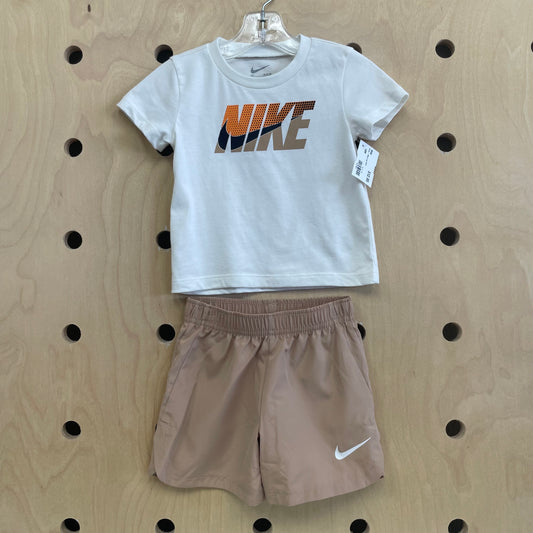 Brown + White Logo Outfit