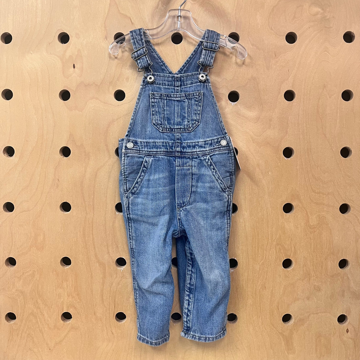 Medium Wash Denim Overalls