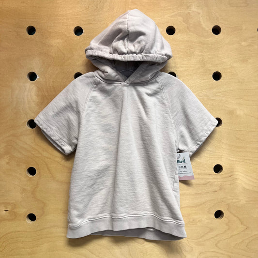 Greige Short Sleeve Hoodie