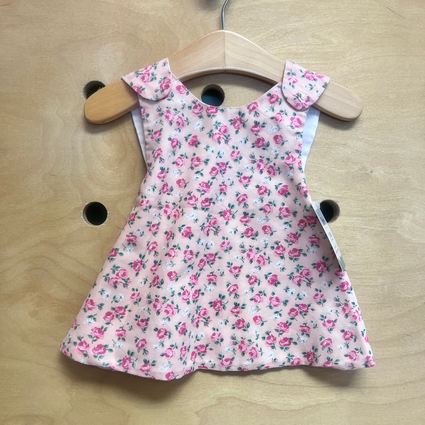 Pink Rose Cross-Back Dress