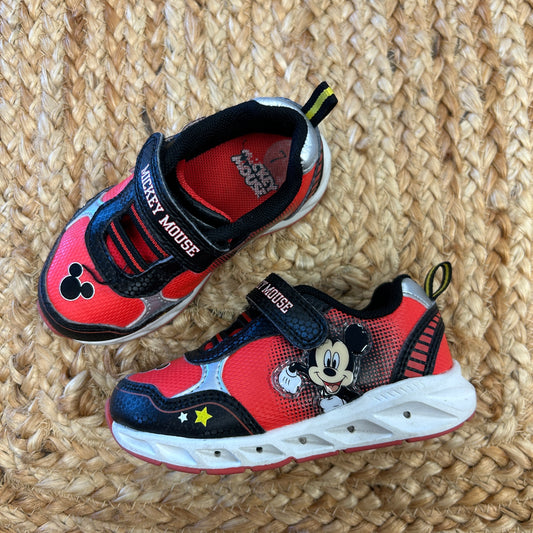 Red/Black Light Up Mickey Sneakers