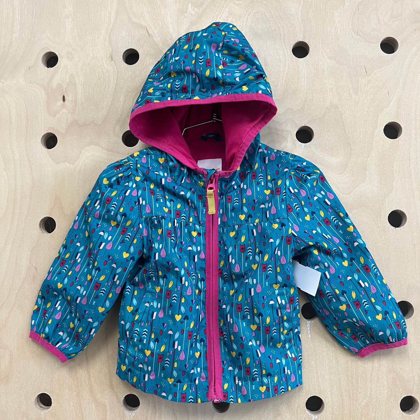 Teal Arrows Hoodie Windbreaker