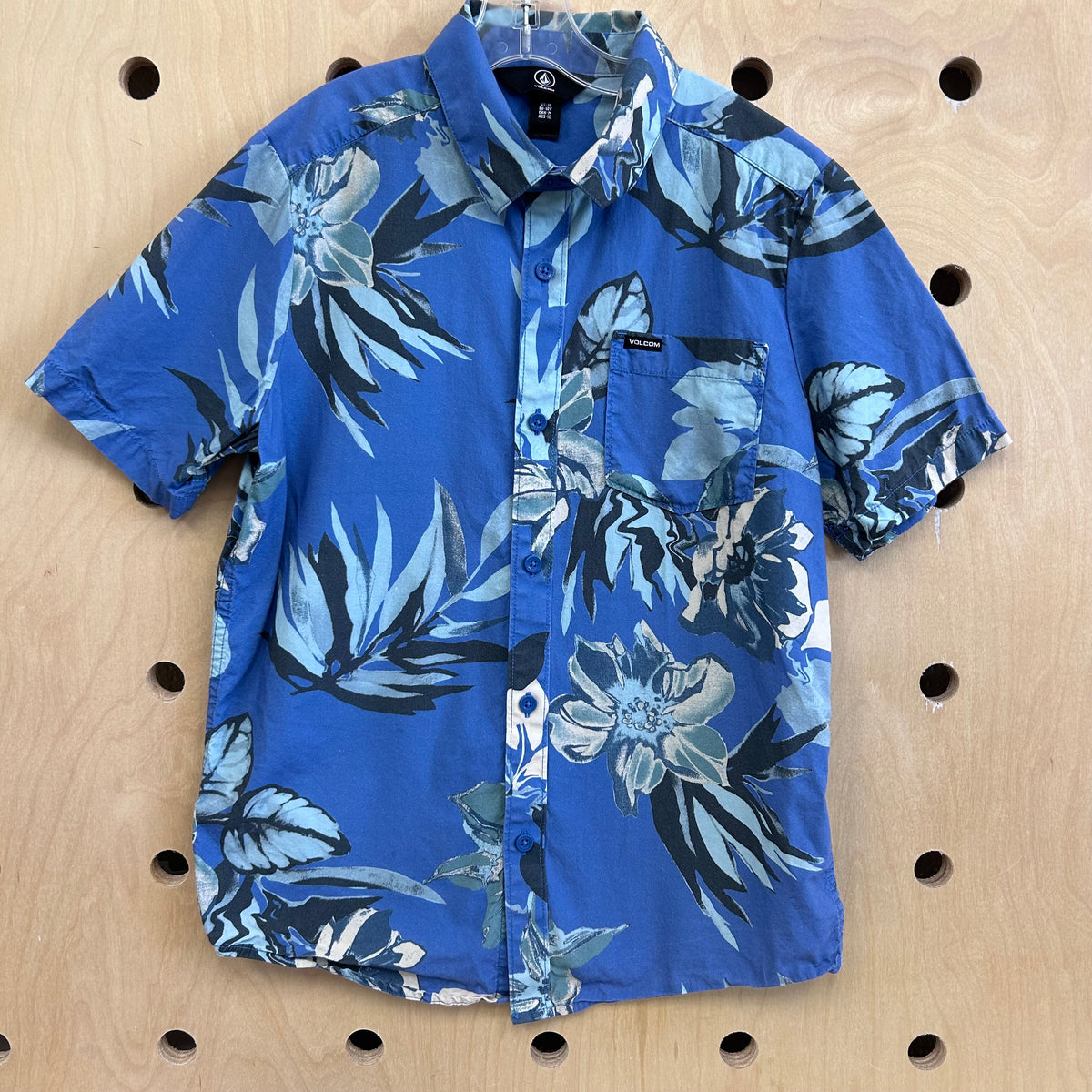 Blue Tropical Button Up Shirt