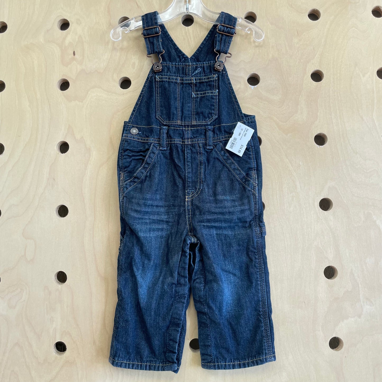 Dark Wash Lined Overalls