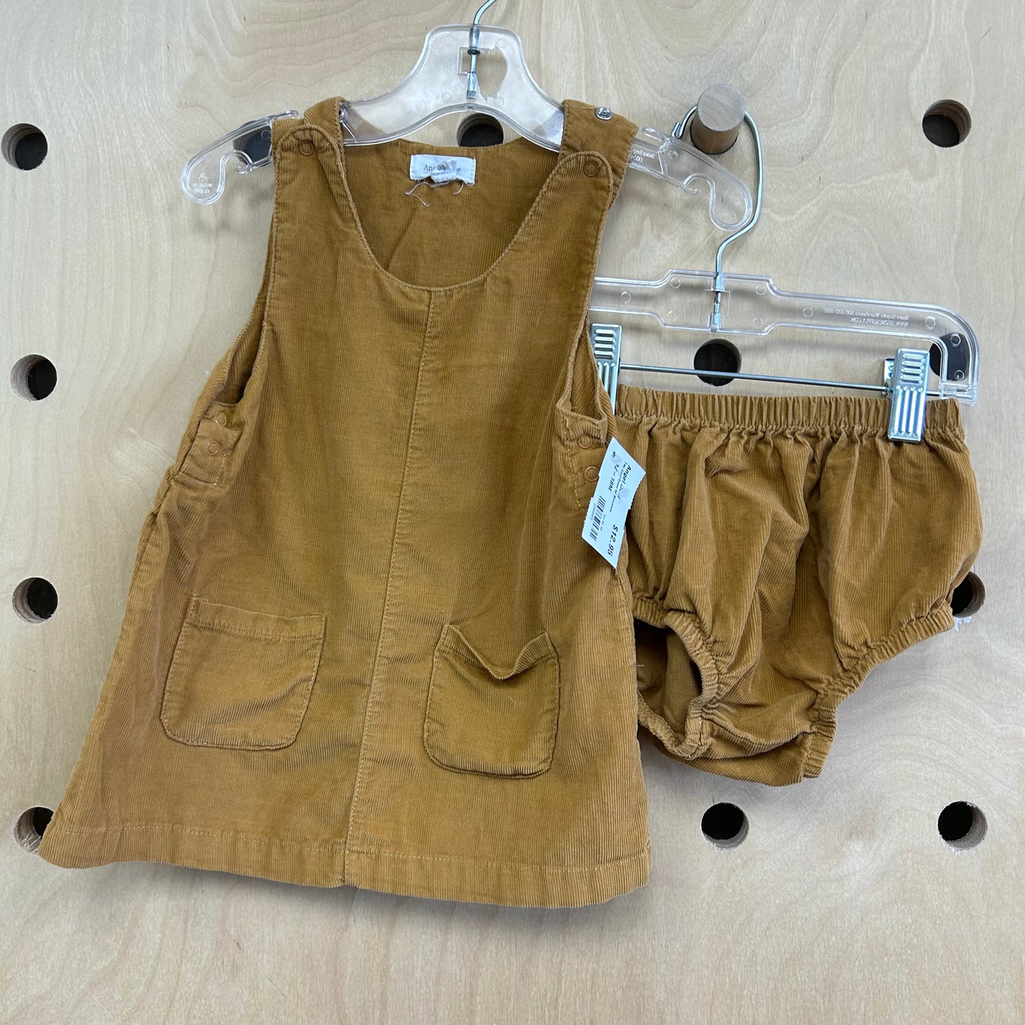 Tan Cord Dress w/ Bloomers