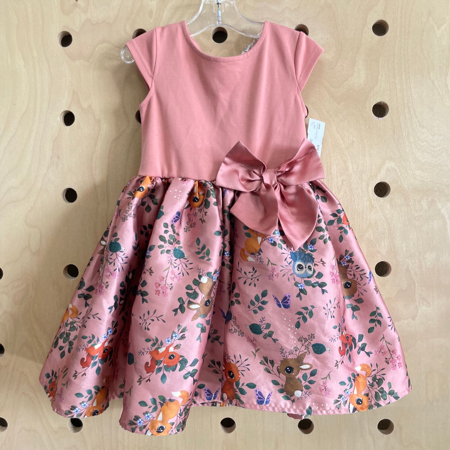 Pink Bunny & Owl Dress