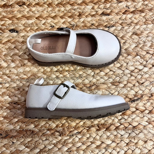 Beige Faux-Suede Mary Janes