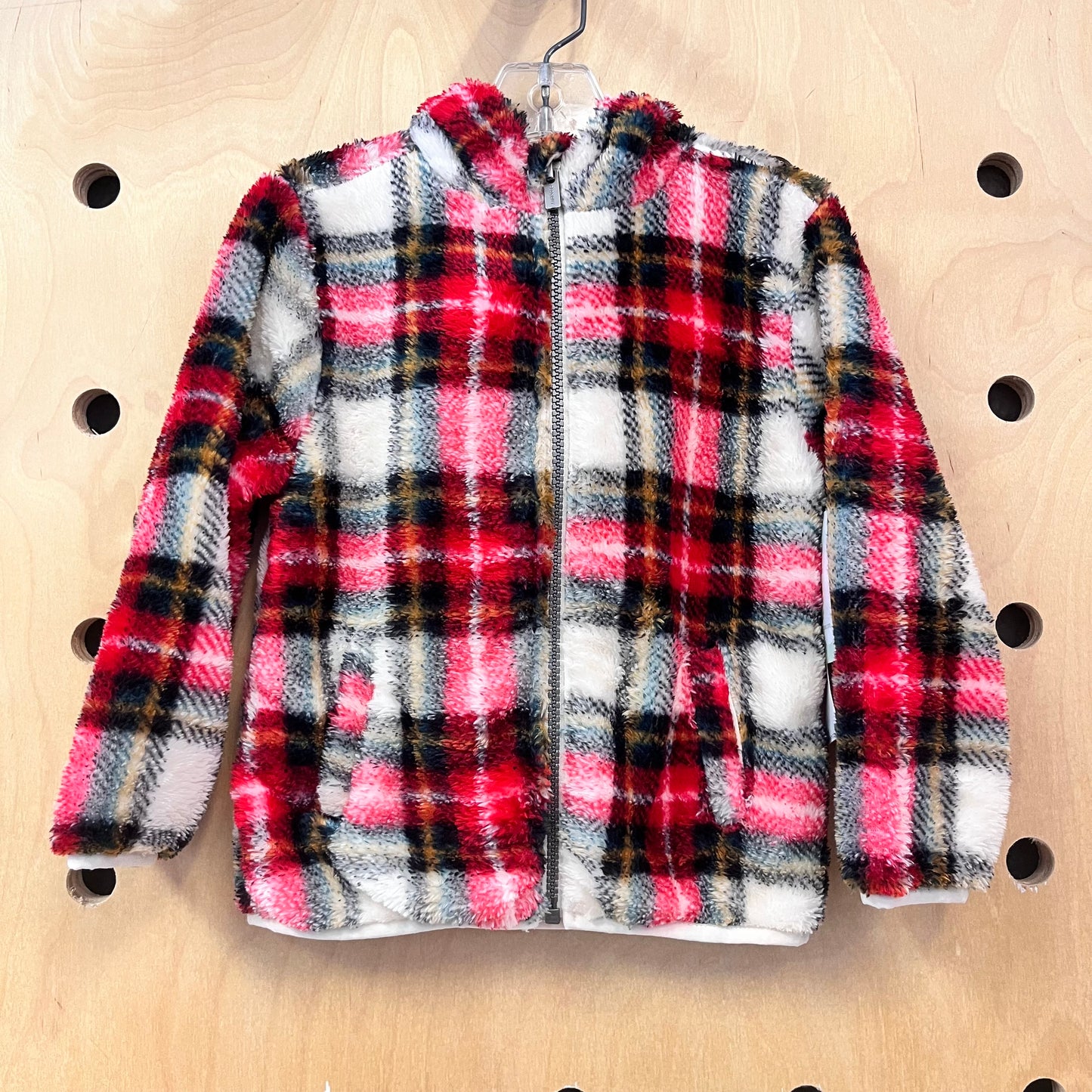 Red/White Microfleece Hoodie NEW!