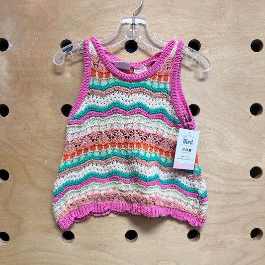 Multicolor Crocheted Tank