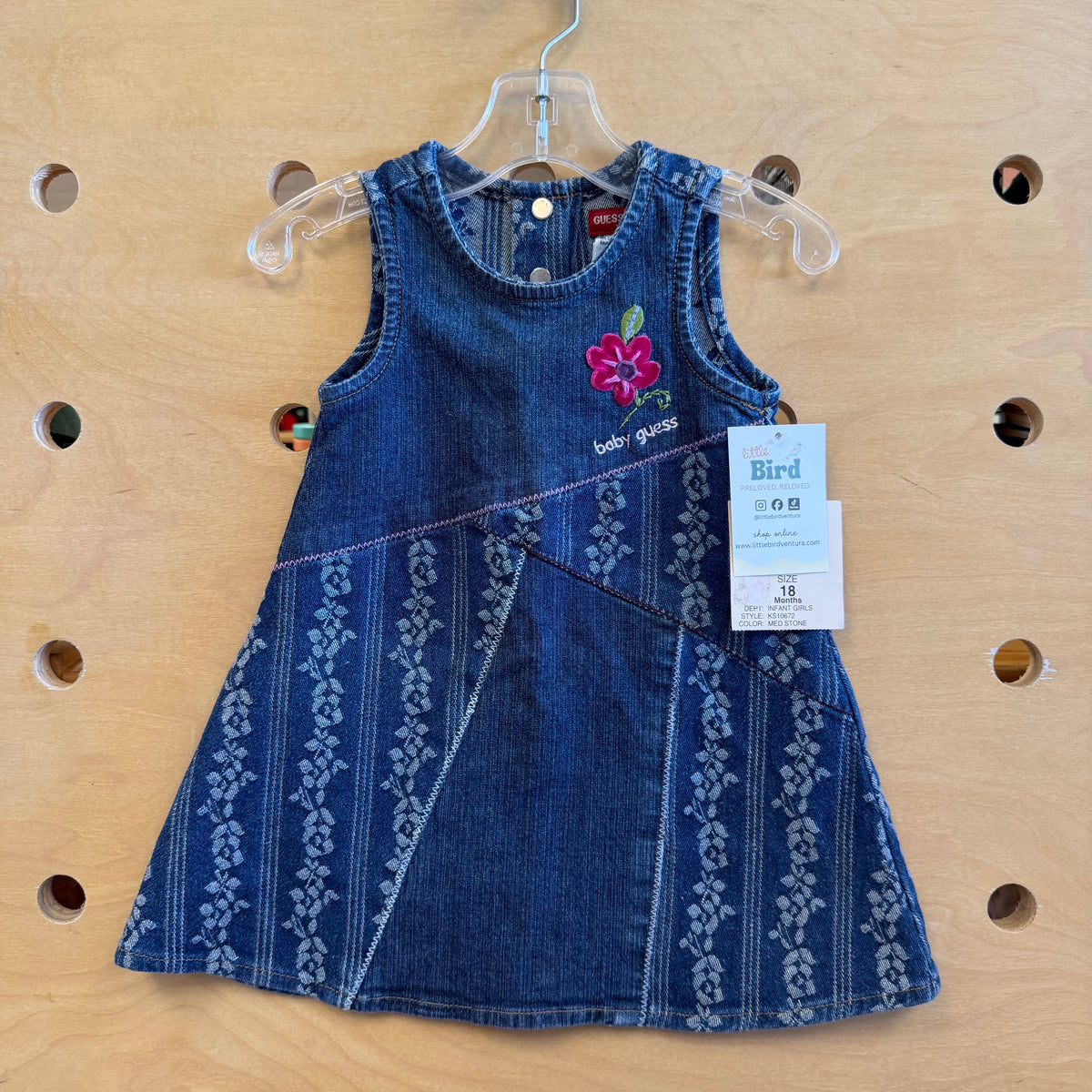 Denim Floral Dress