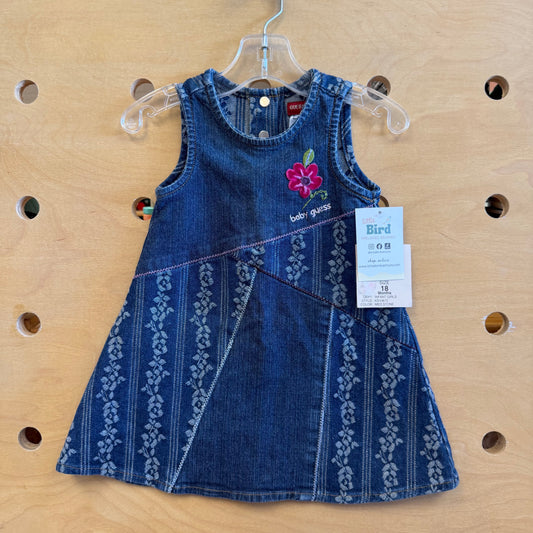 Denim Floral Dress