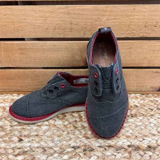 Grey Laceless Slip Ons