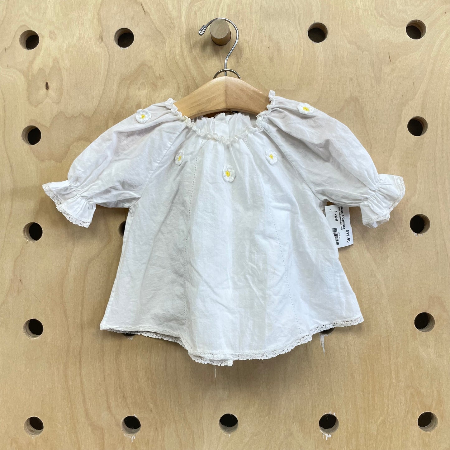 White Embroired Daisys Outfit