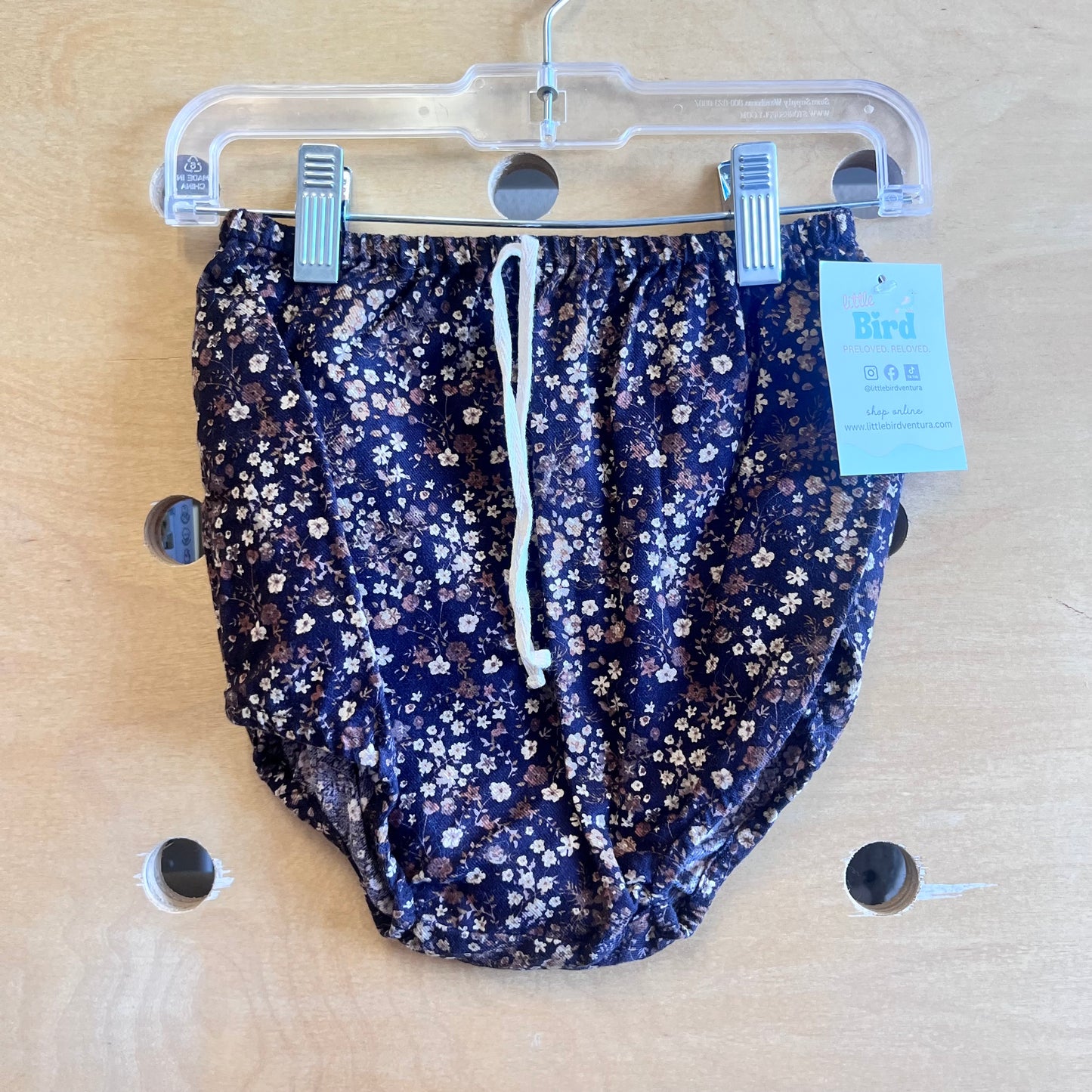 Brown/Cream Floral Cotton Bloomers