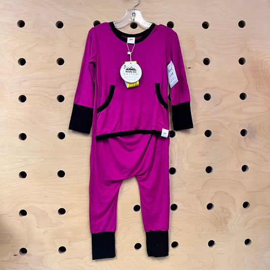 Purple/Black Bamboo Romper NEW!