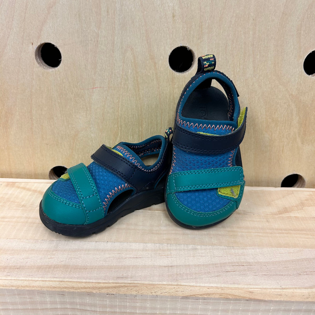 Blue & Teal Velcro Shoes