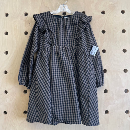 Brown Checkered Dress