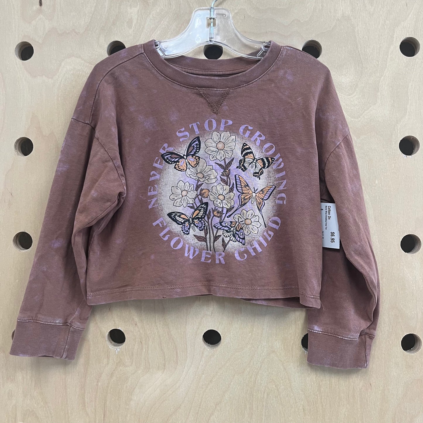 Never Stop Growing Crop Tee