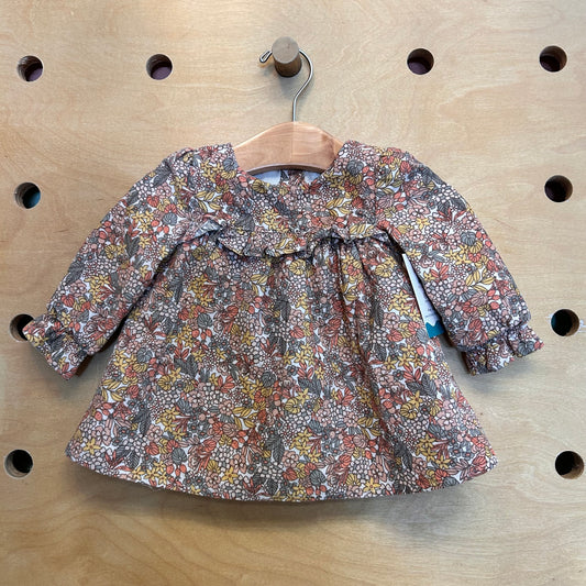 Yellow/Pink Floral Cord Dress