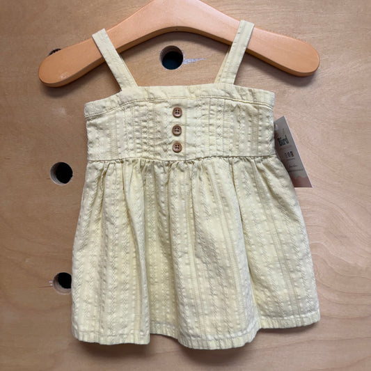 Yellow Textured Dress