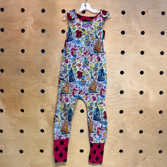 Multicolor Little Mermaid Romper