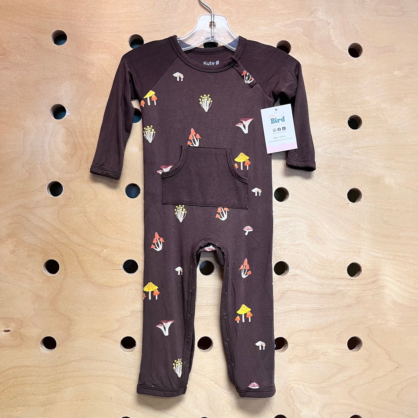 Bamboo Brown Mushroom Fungi Romper