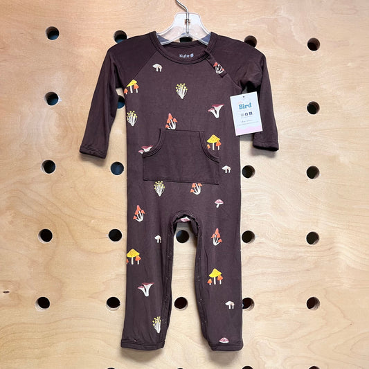 Bamboo Brown Mushroom Fungi Romper