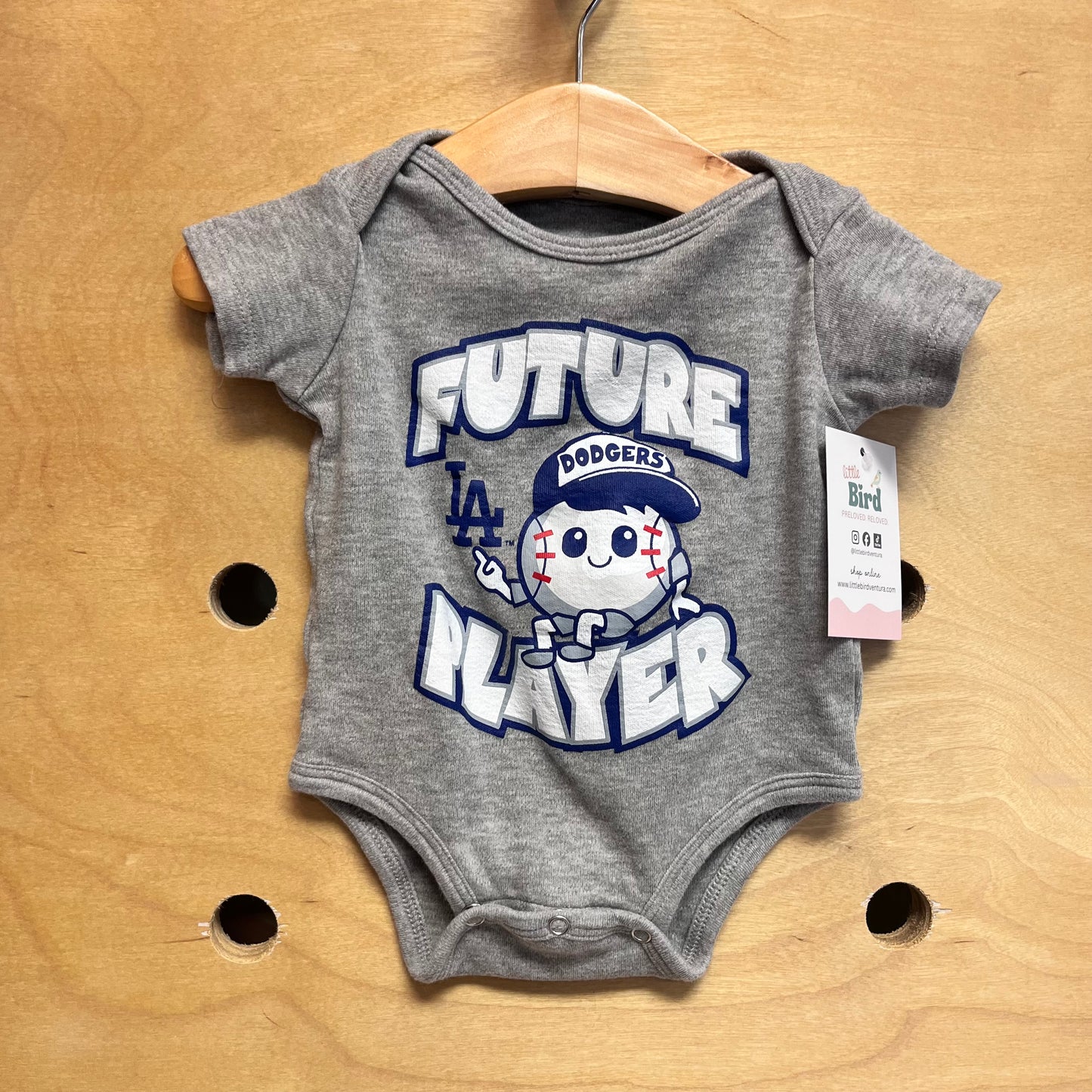 Grey Future Dodgers Player Bodysuit