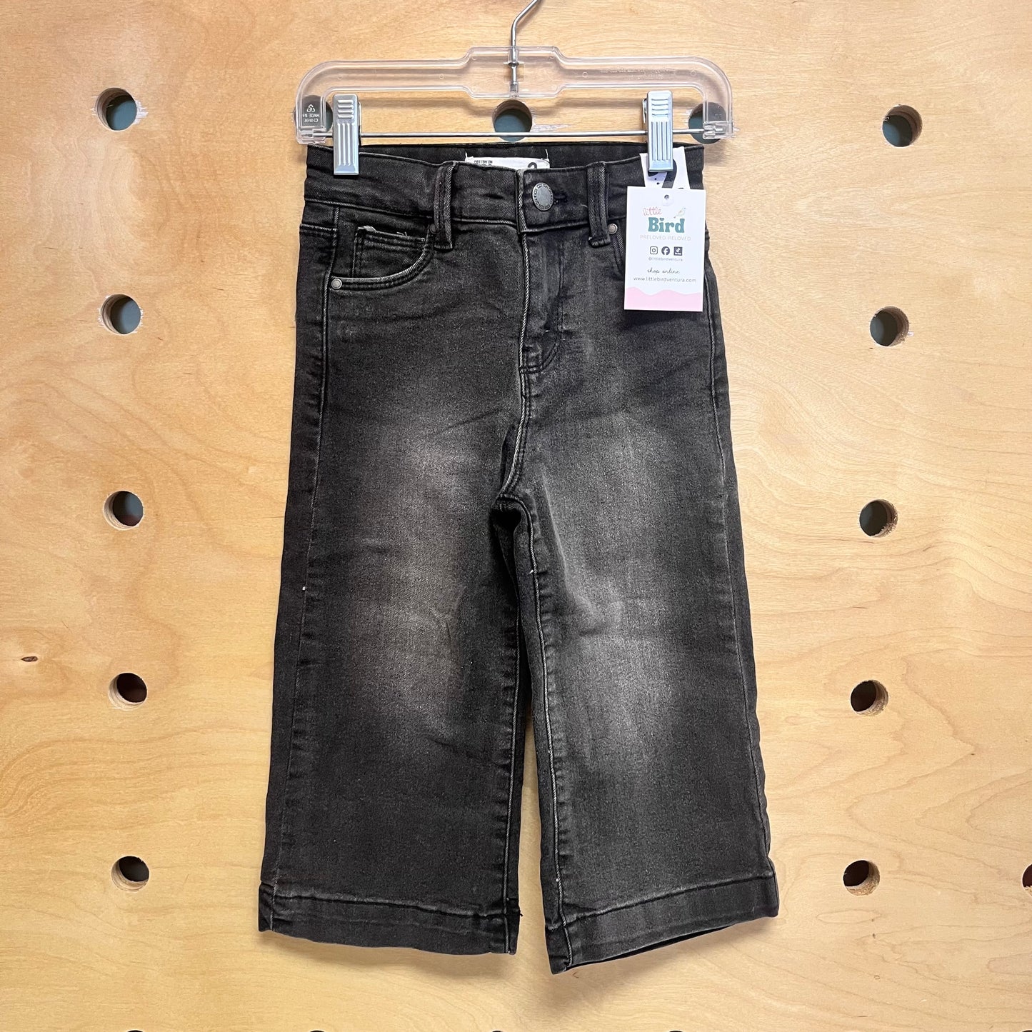 Harper Wide Leg Black Denim NEW!