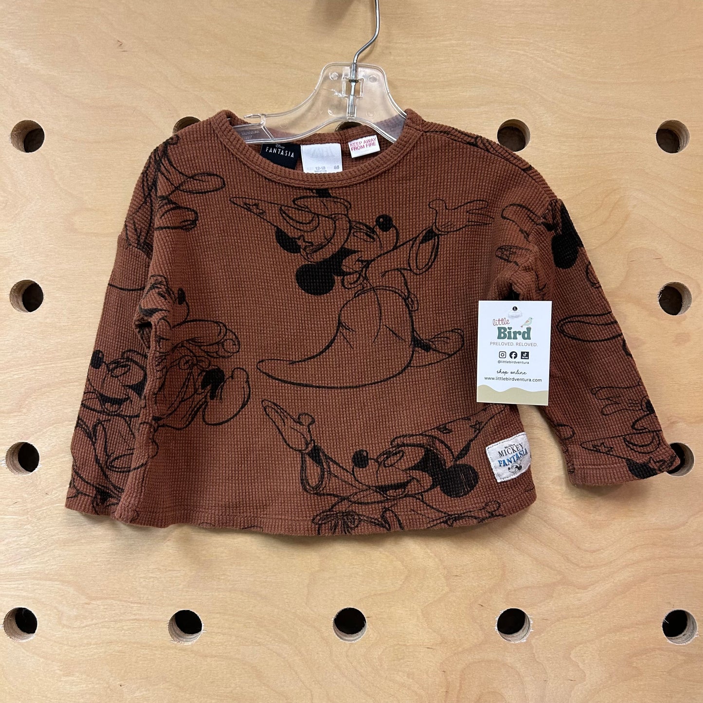 Brown Fantasia Mickey Thermal