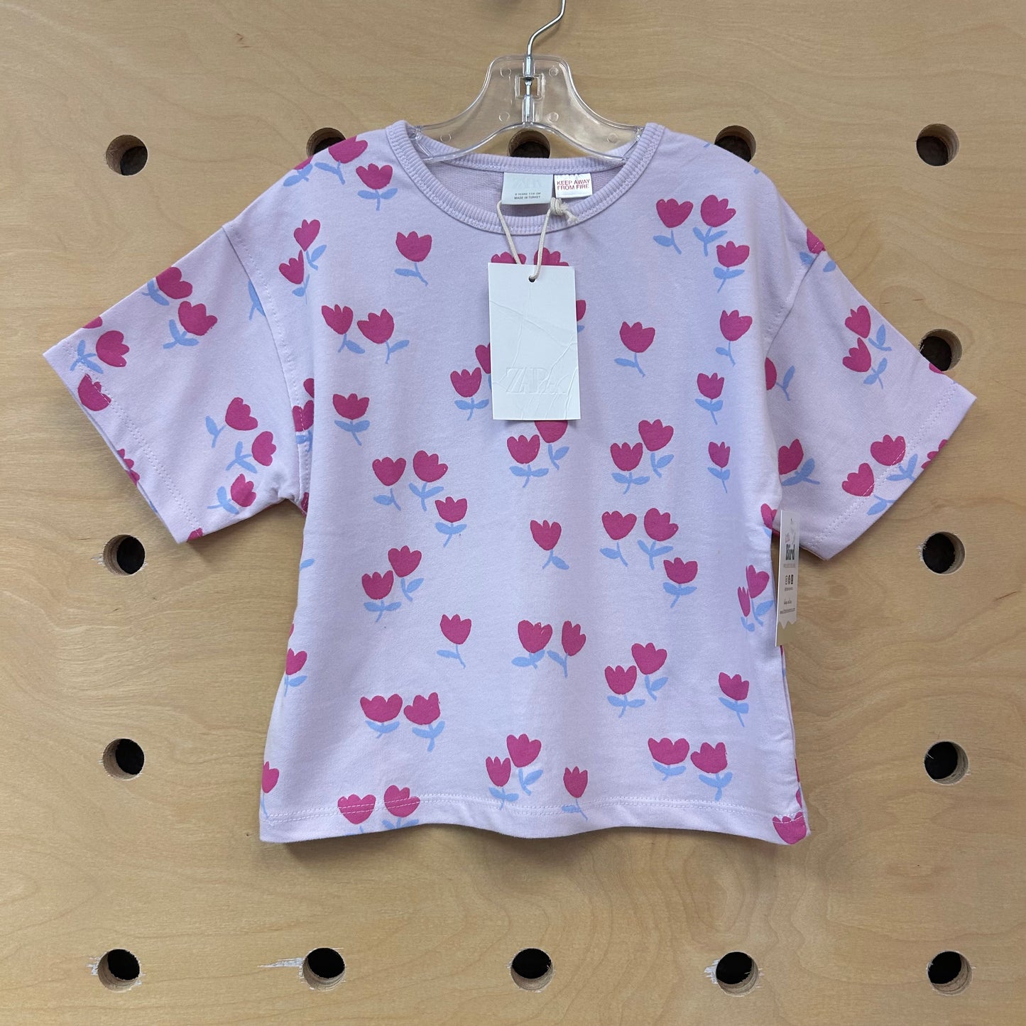 Purple Tulips Boxy Tee NEW!!