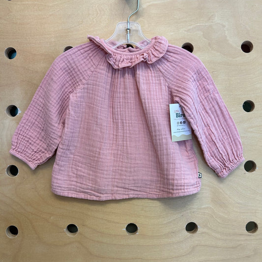 Pink Gauze Cotton Top