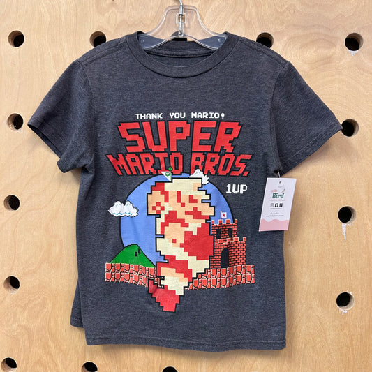 Grey Super Mario Tee