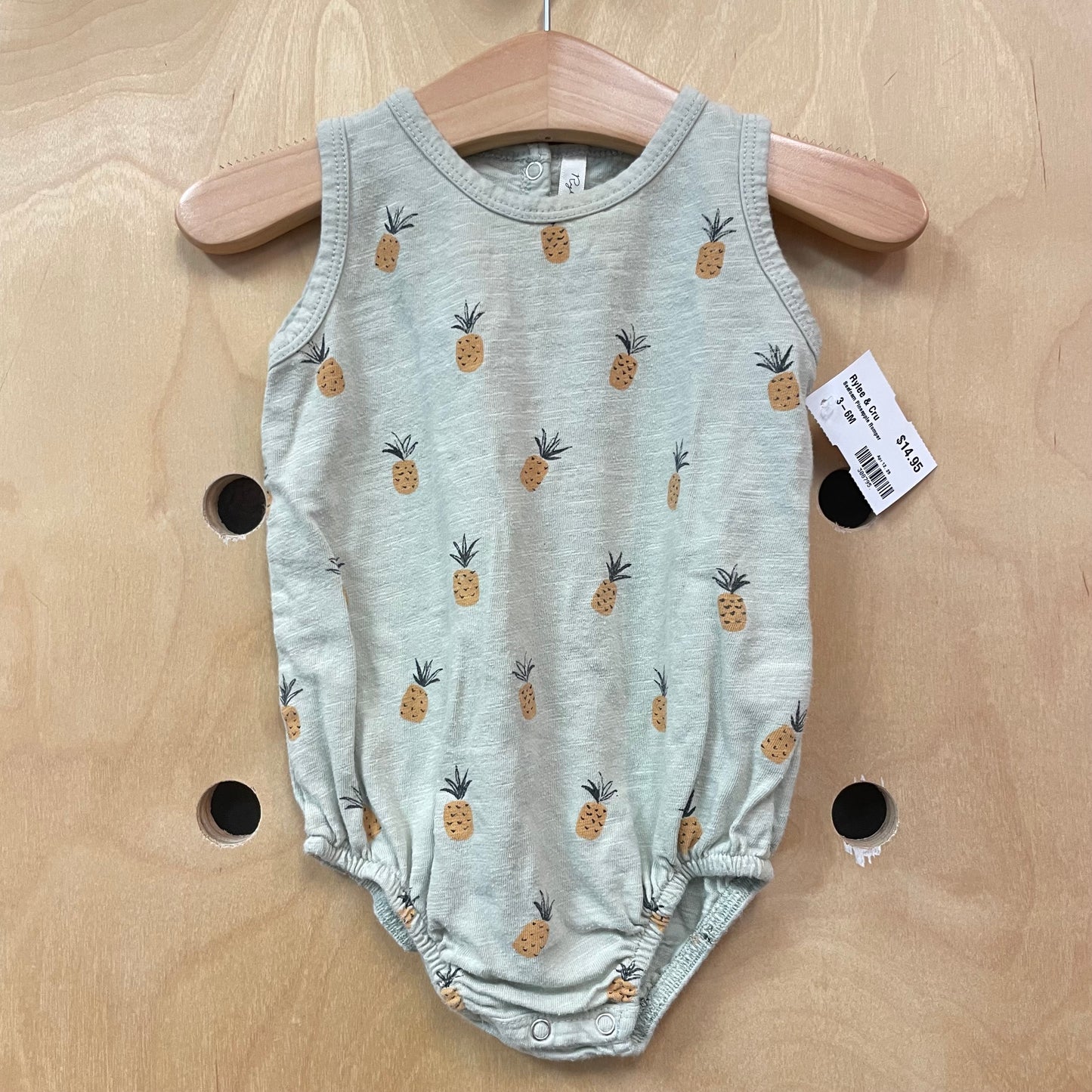 Seafoam Pineapple Romper