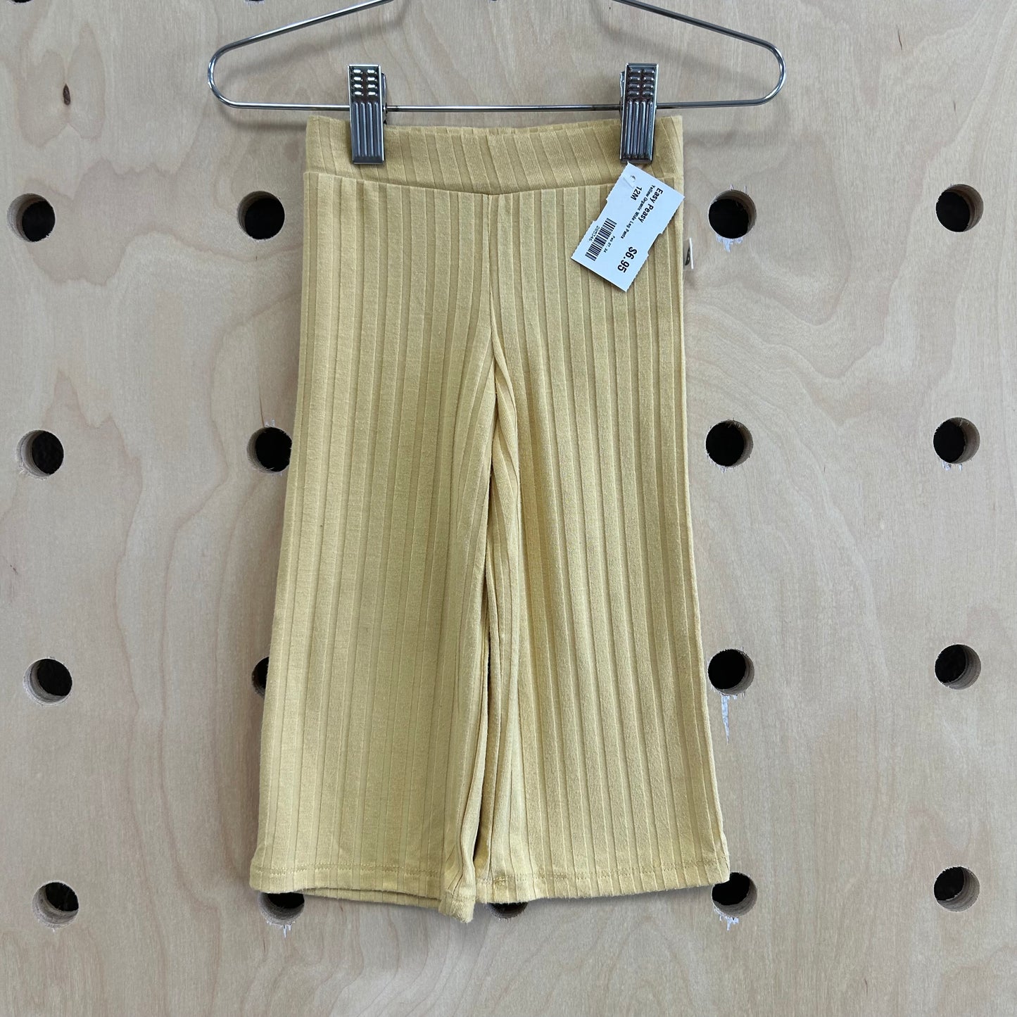Yellow Organic Wide Leg Pants