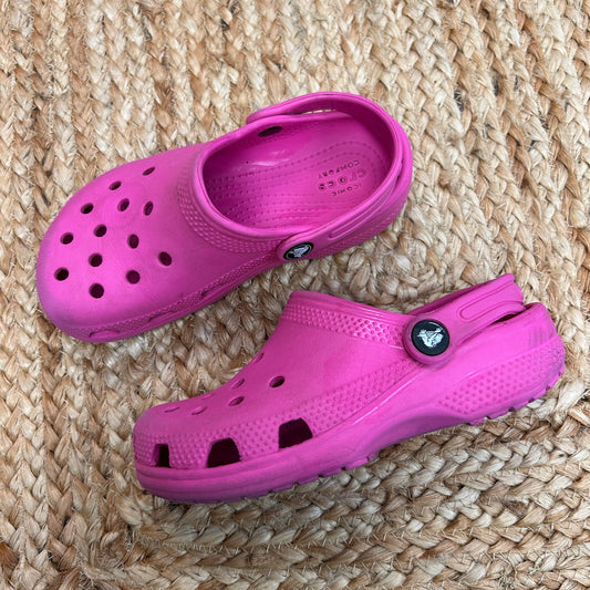Hot Pink Perforated Easy-On Shoes