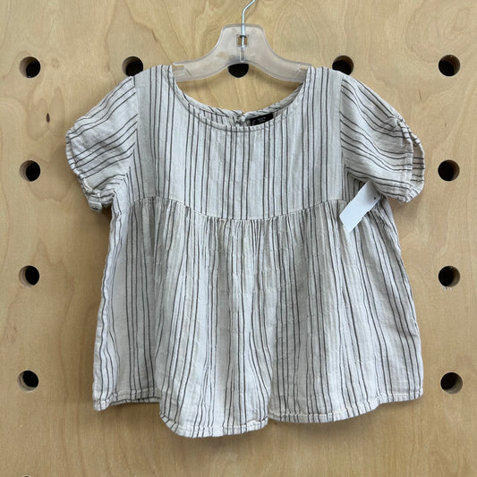 Cream Striped Top