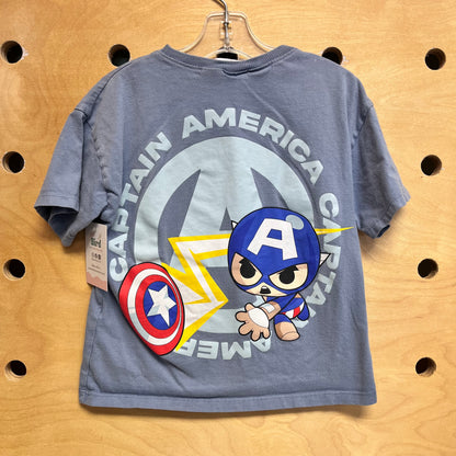 Blue Captain America Tee