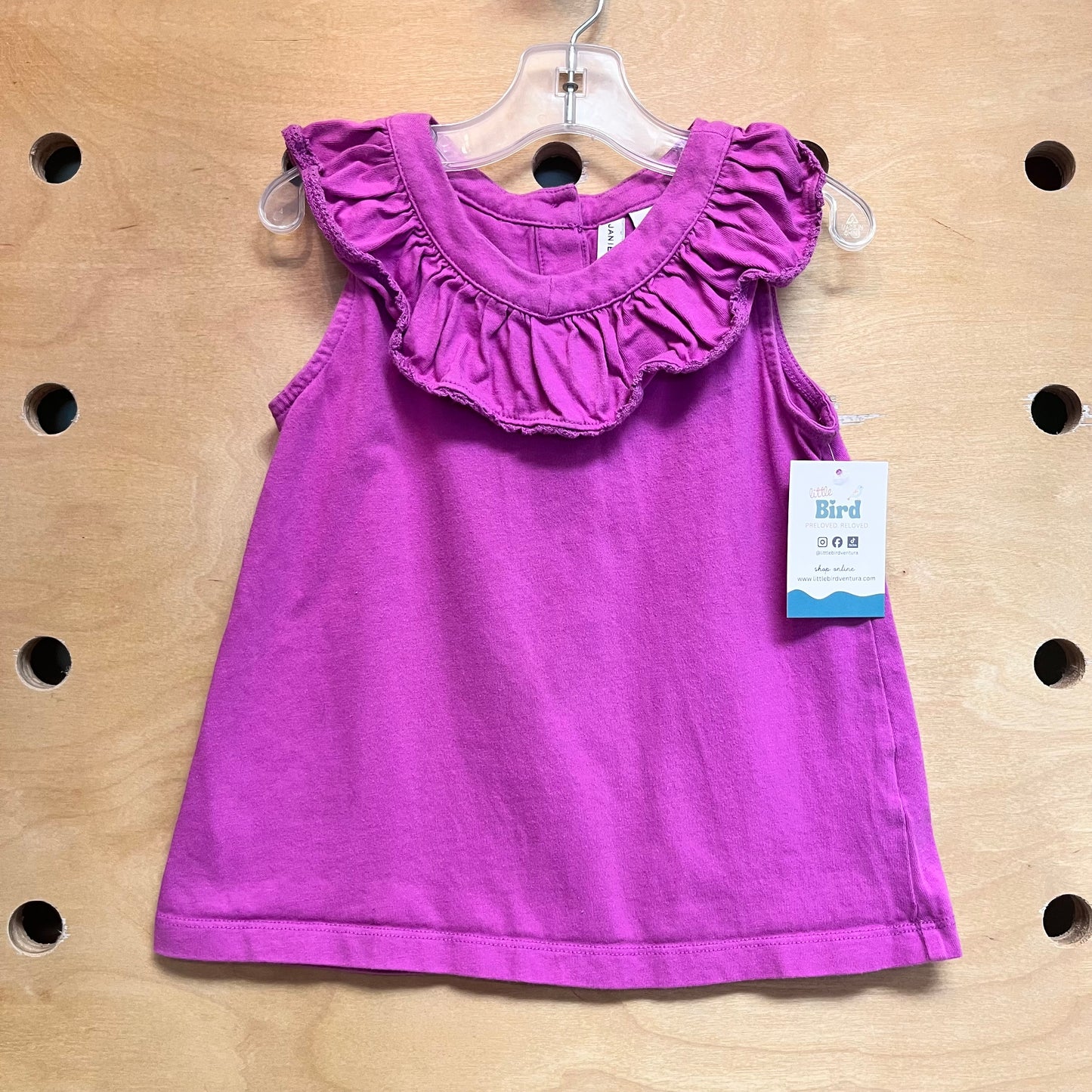 Pink Ruffle Tank