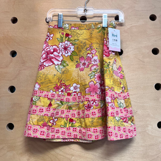 Yellow/Red Floral Skirt